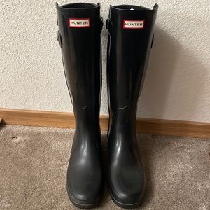 Hunter Tall Original Refined Back Strap Rain Boot Size Women’s 10